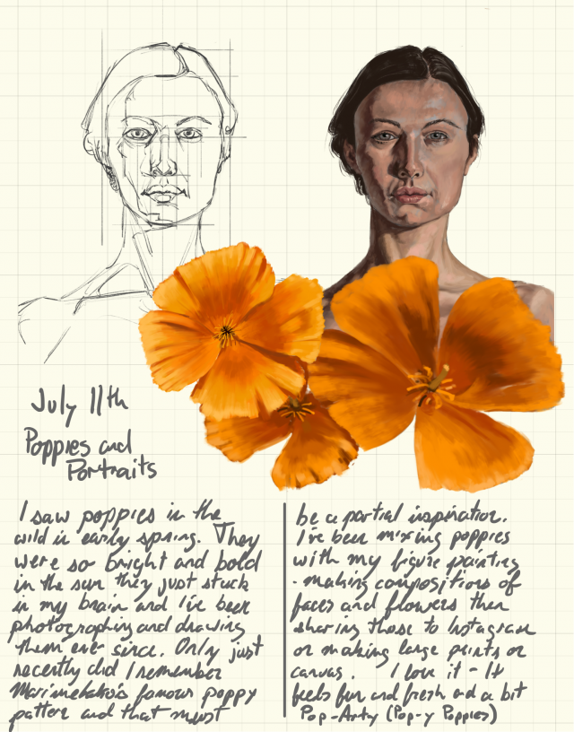 Poppies and Portraits 